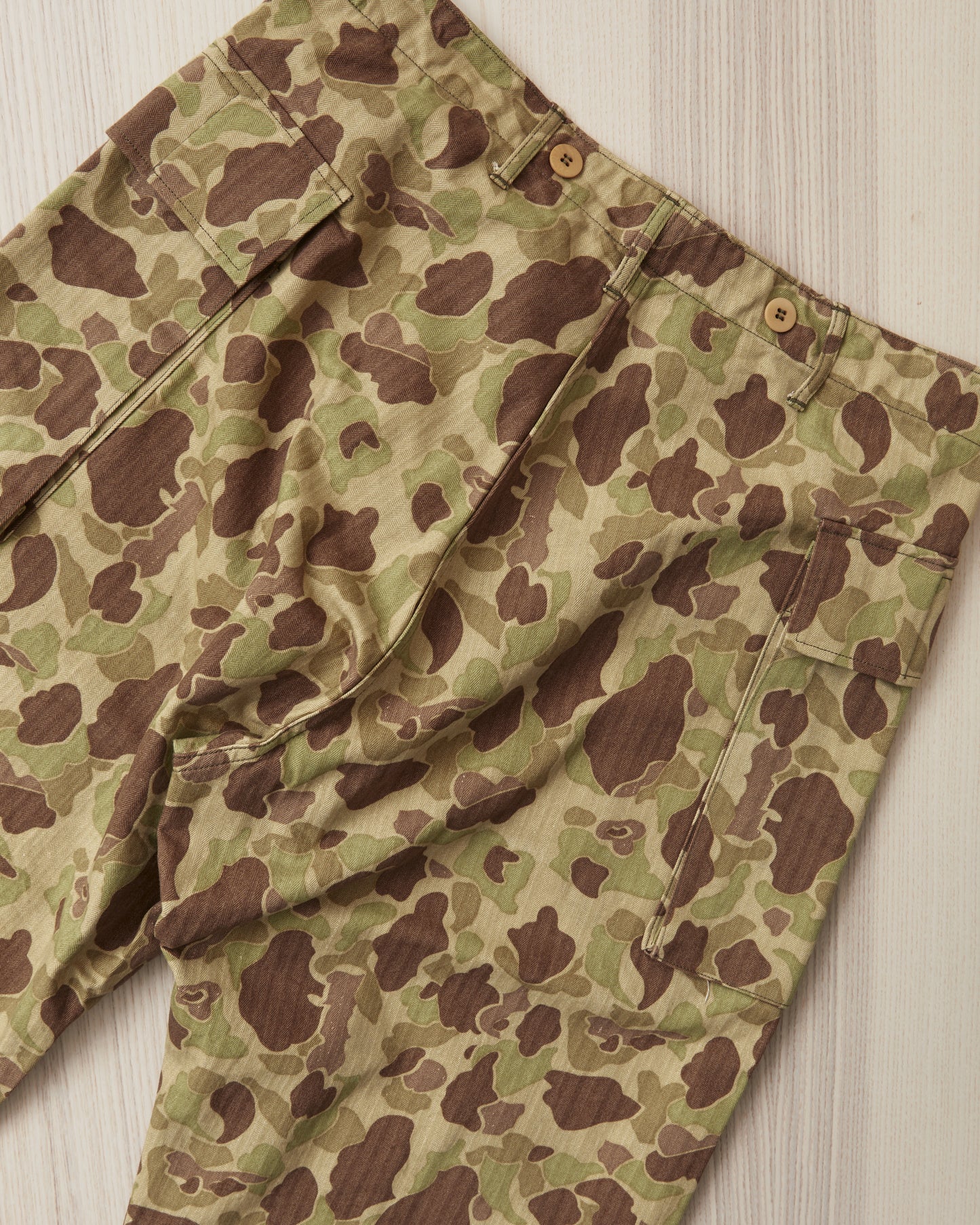Buzz Rickson's BR42585 Trousers Herringbone Twill Frog Skin Camo