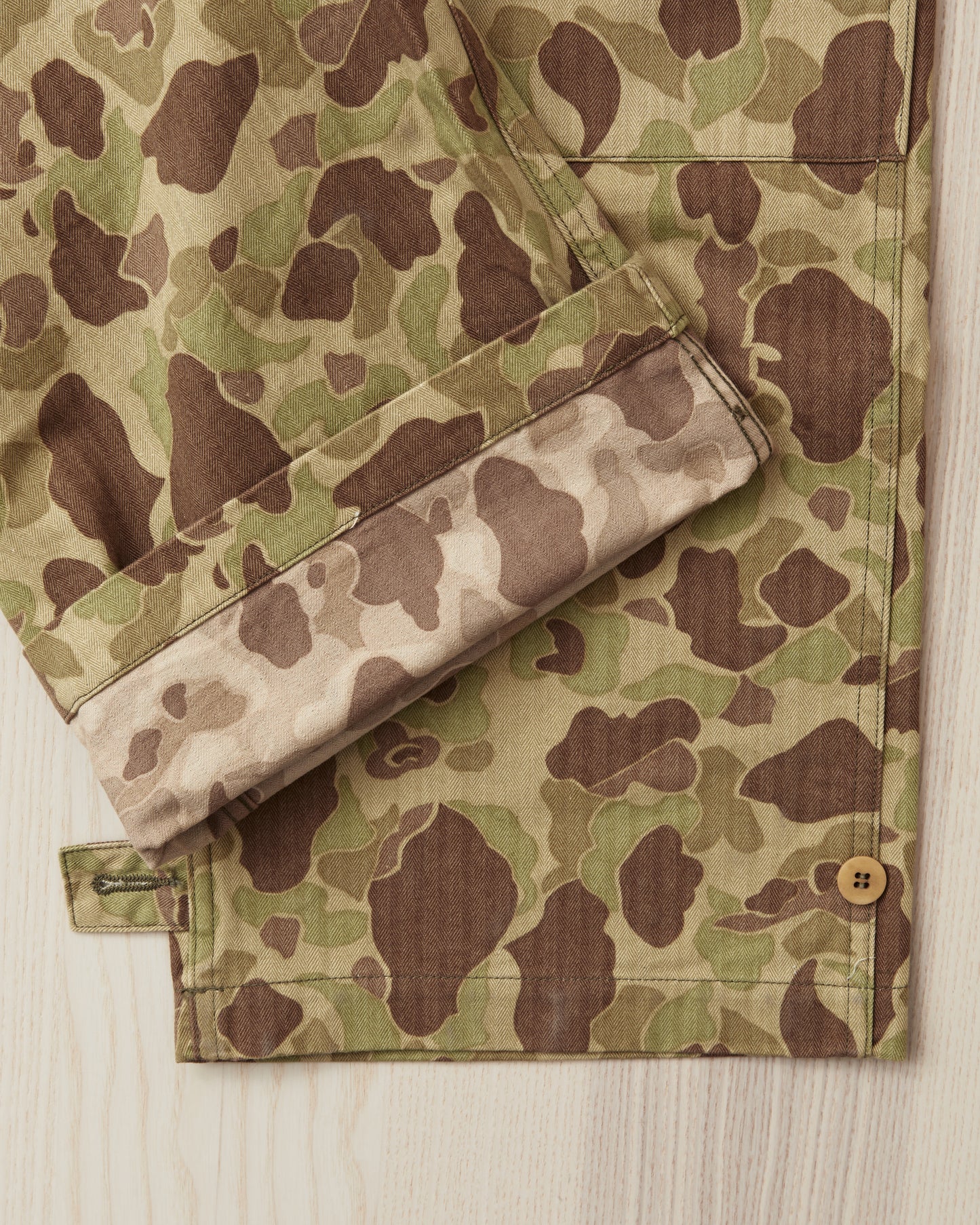 Buzz Rickson's BR42585 Trousers Herringbone Twill Frog Skin Camo