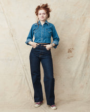 Indigofera Roslyn Women's Jeans Vintage 70's Selvage Denim Rinsed