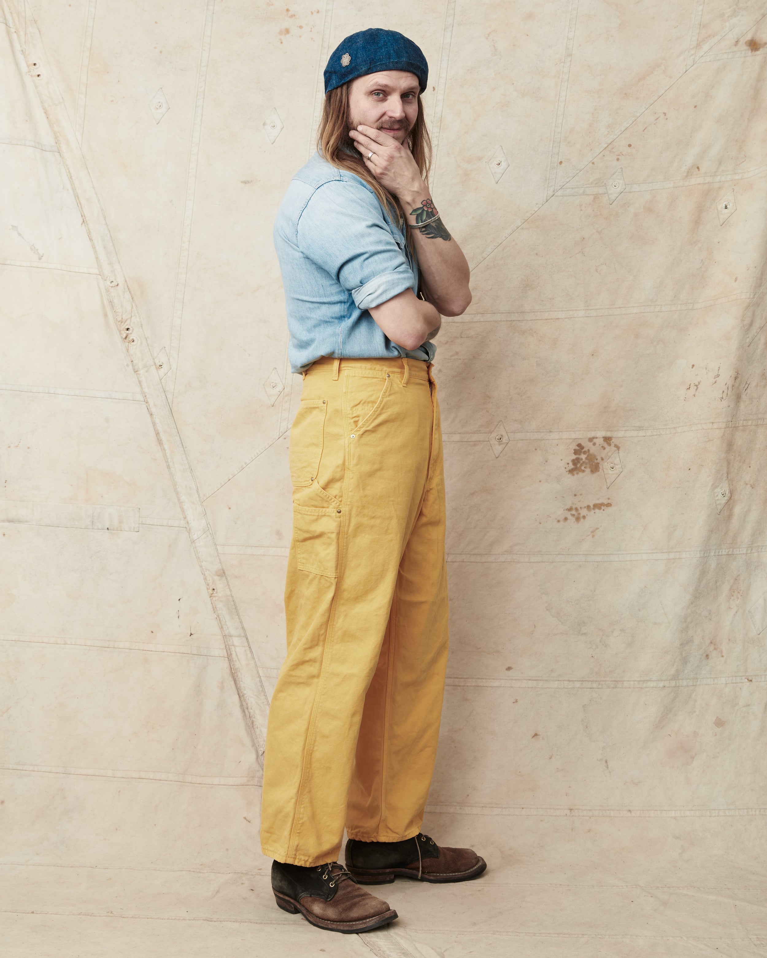 OrSlow 01-5328-46SK Dad's Fit Painter Pants Yellow – Second Sunrise