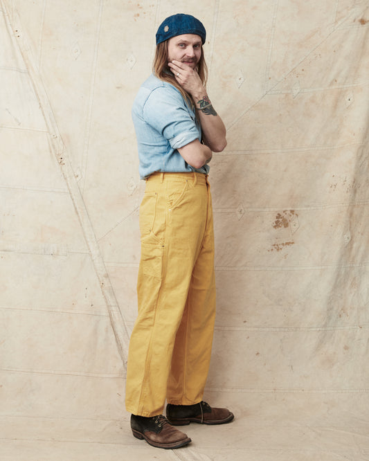 OrSlow 5328 Dad's Fit Painter Pants Yellow