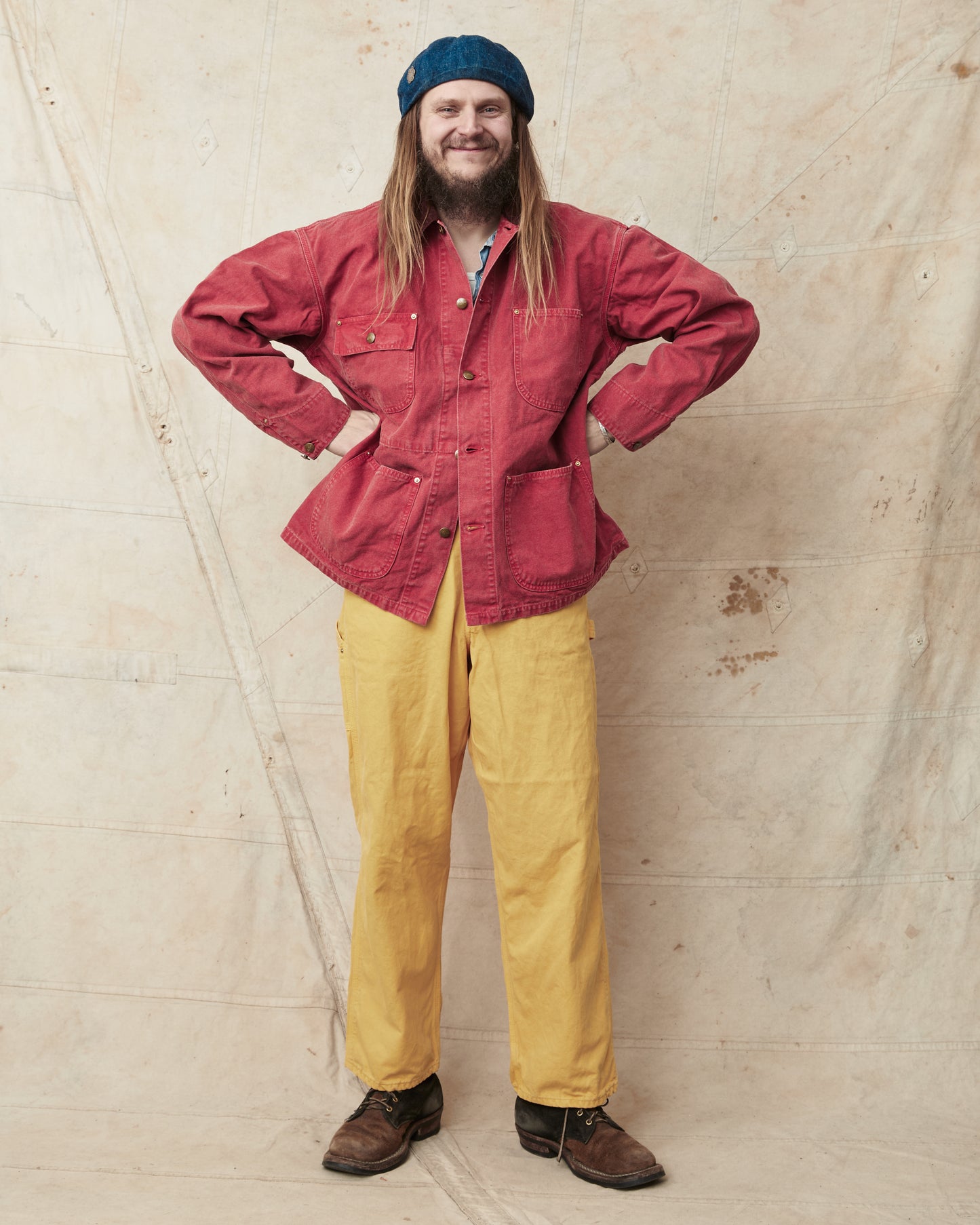 OrSlow 6034 Relaxed Fit Cover All Jacket Red