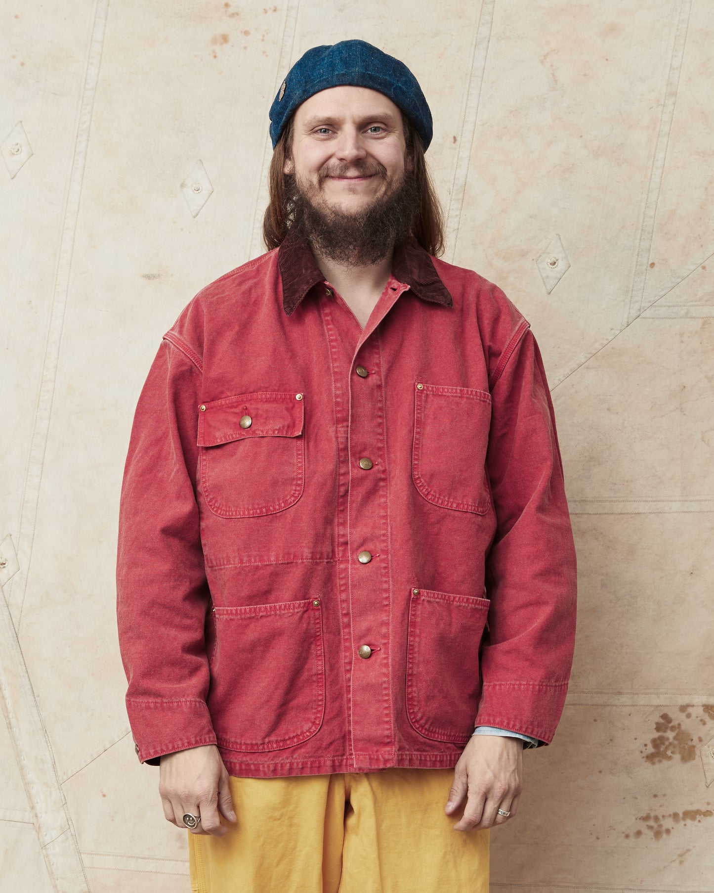 OrSlow 6034 Relaxed Fit Cover All Jacket Red