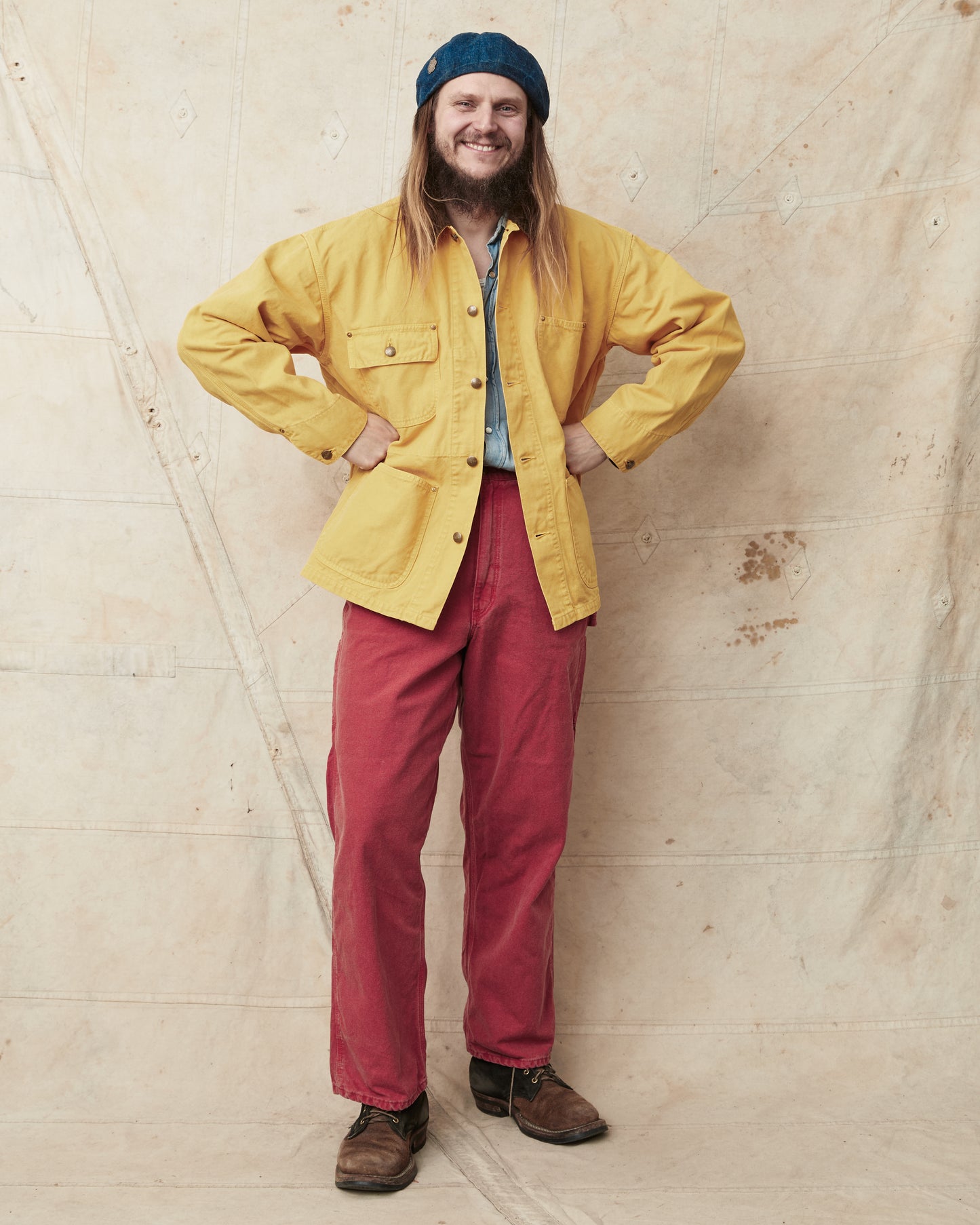 OrSlow 6034 Relaxed Fit Cover All Jacket Yellow