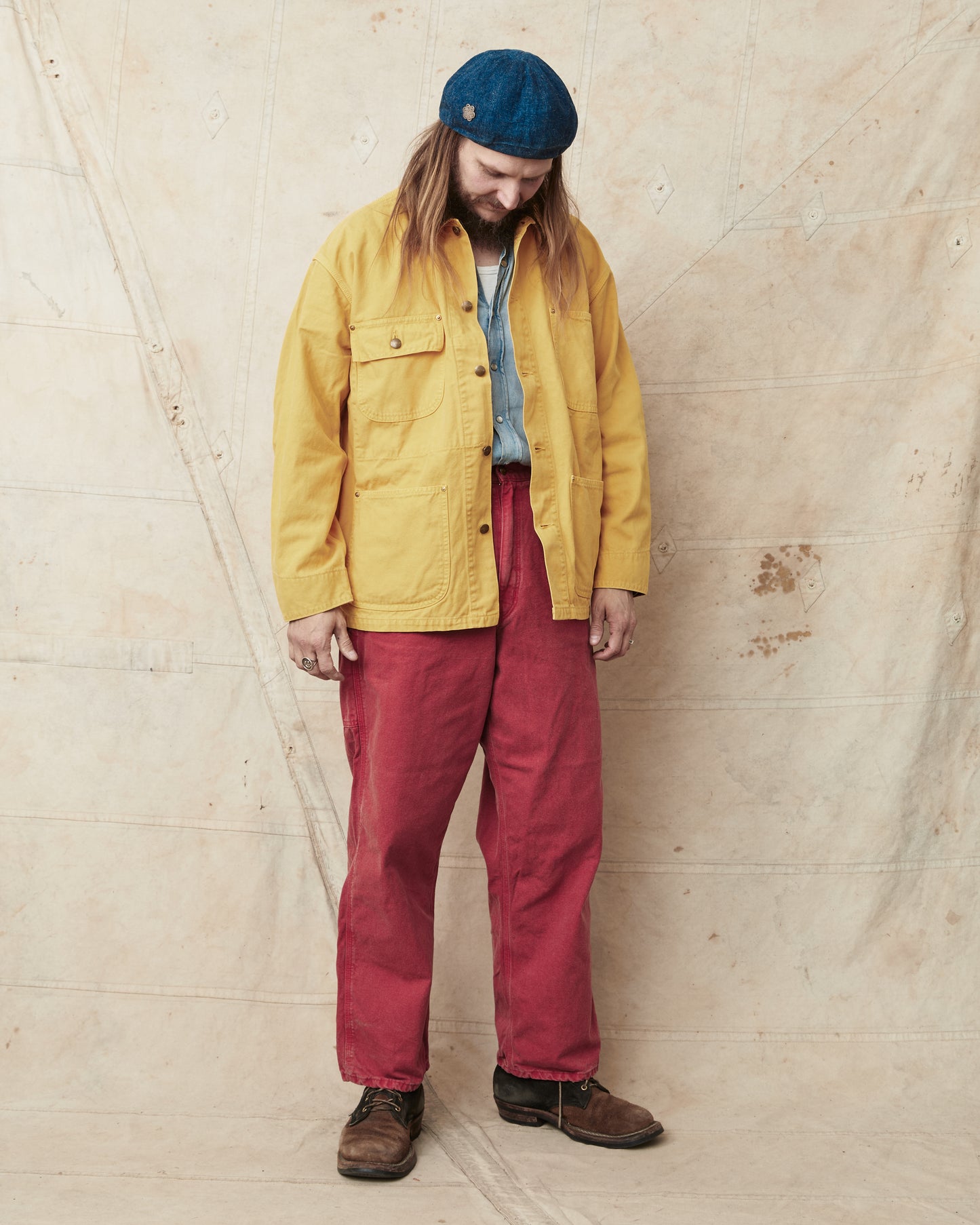 OrSlow 6034 Relaxed Fit Cover All Jacket Yellow