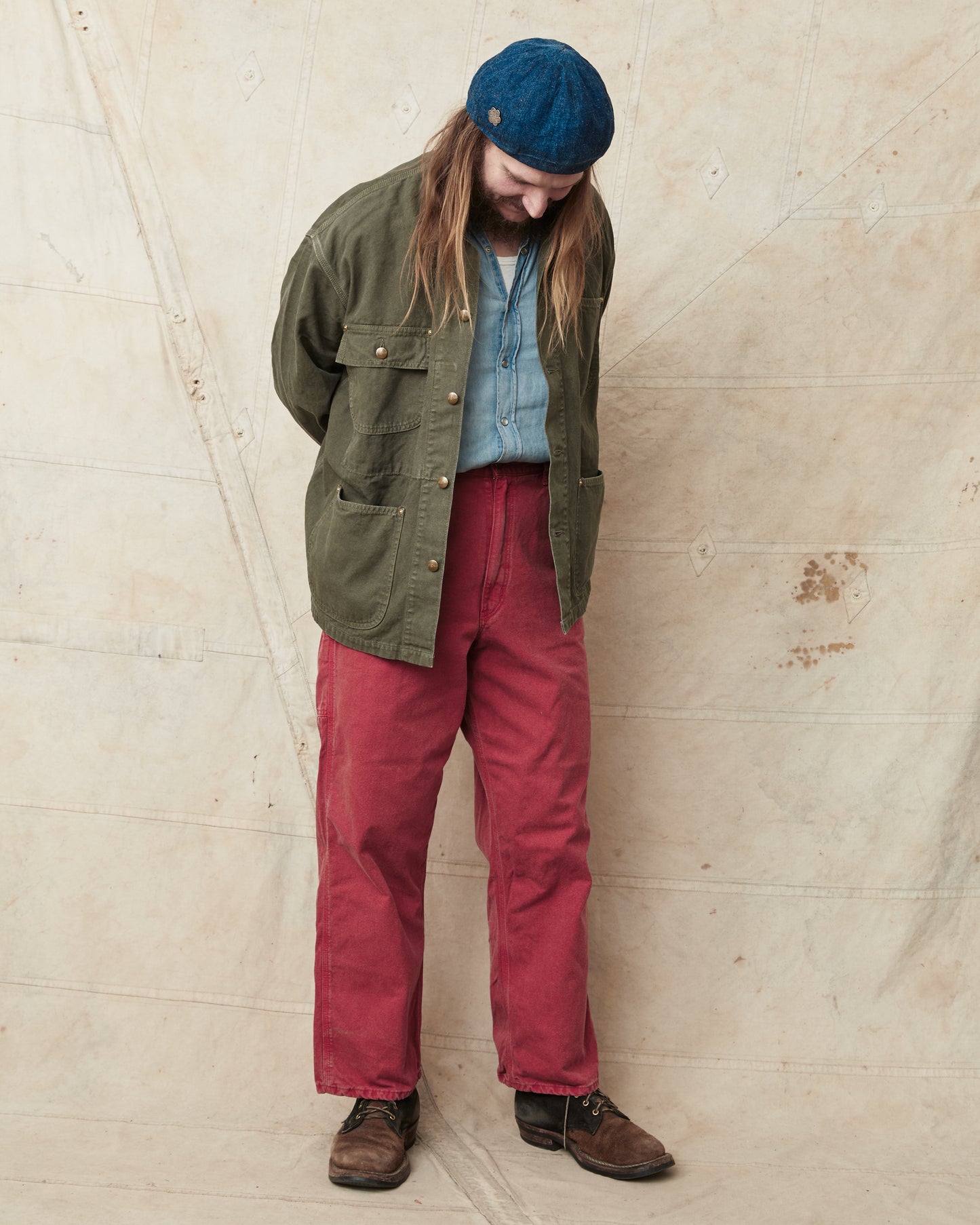 OrSlow 6034 Relaxed Fit Cover All Jacket Army Green