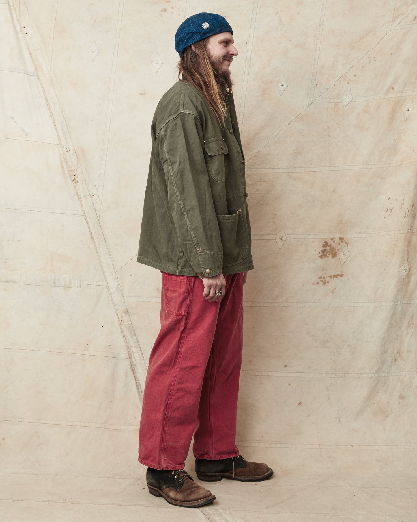 OrSlow 6034 Relaxed Fit Cover All Jacket Army Green