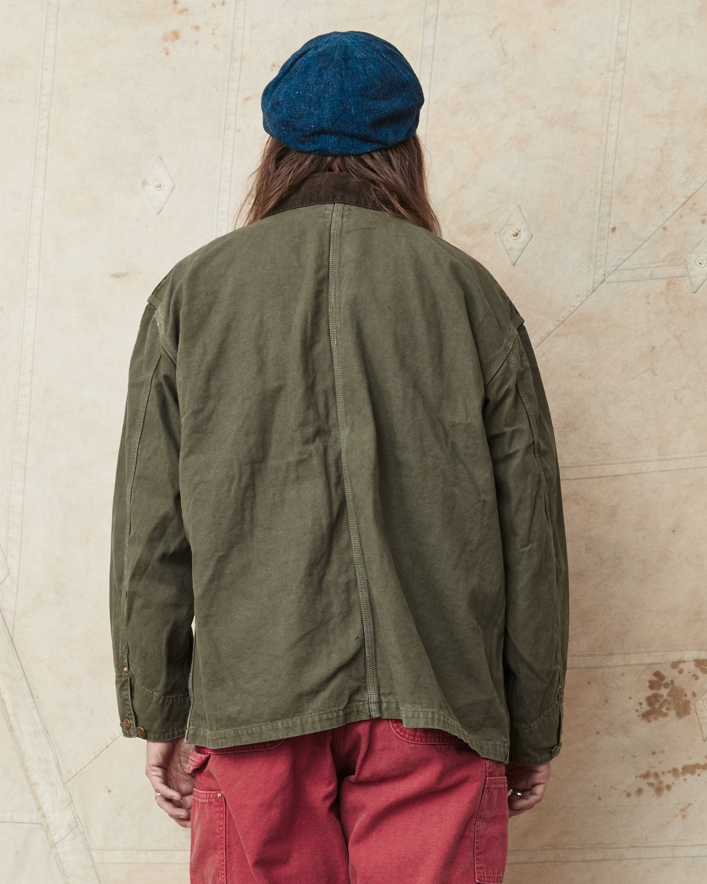 OrSlow 6034 Relaxed Fit Cover All Jacket Army Green