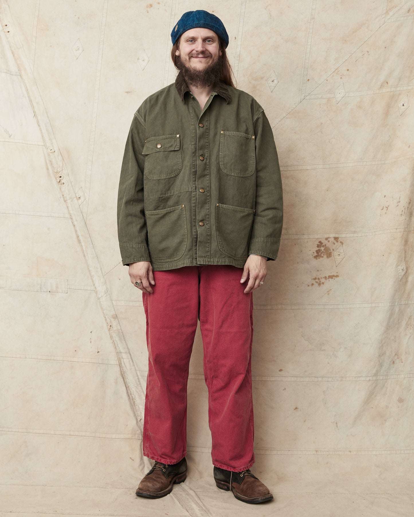 OrSlow 6034 Relaxed Fit Cover All Jacket Army Green