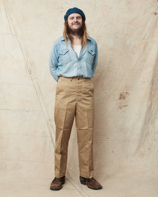 OrSlow V5361-41 Vintage Fit Army Trousers Dark Khaki