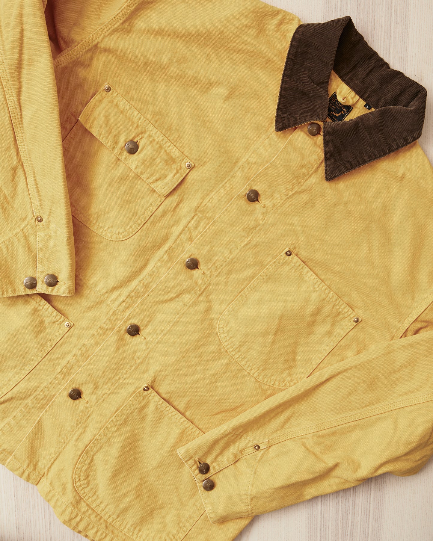 OrSlow 6034 Relaxed Fit Cover All Jacket Yellow