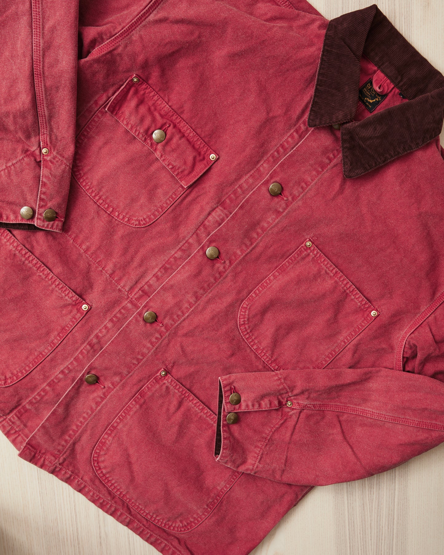 OrSlow 6034 Relaxed Fit Cover All Jacket Red