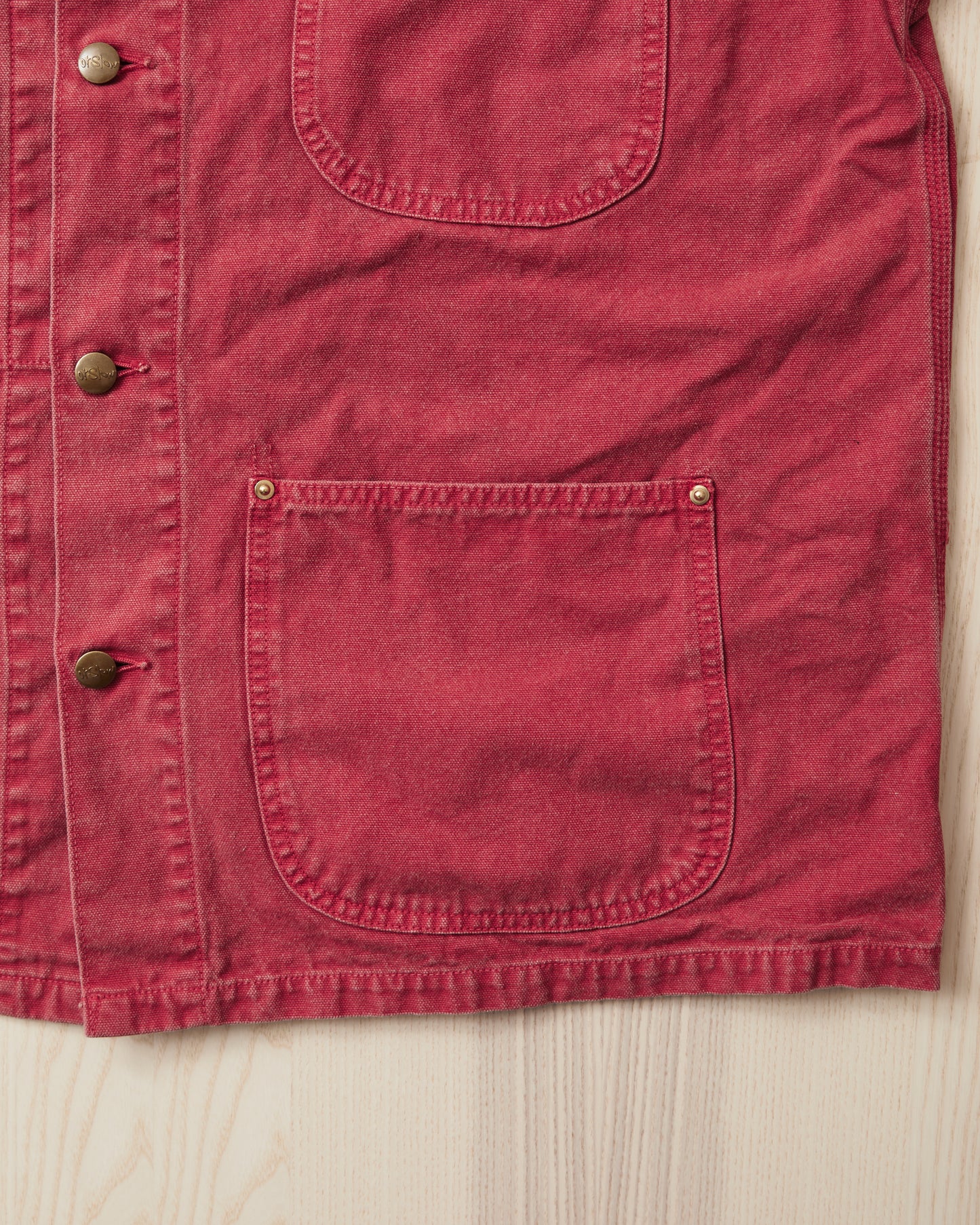 OrSlow 6034 Relaxed Fit Cover All Jacket Red