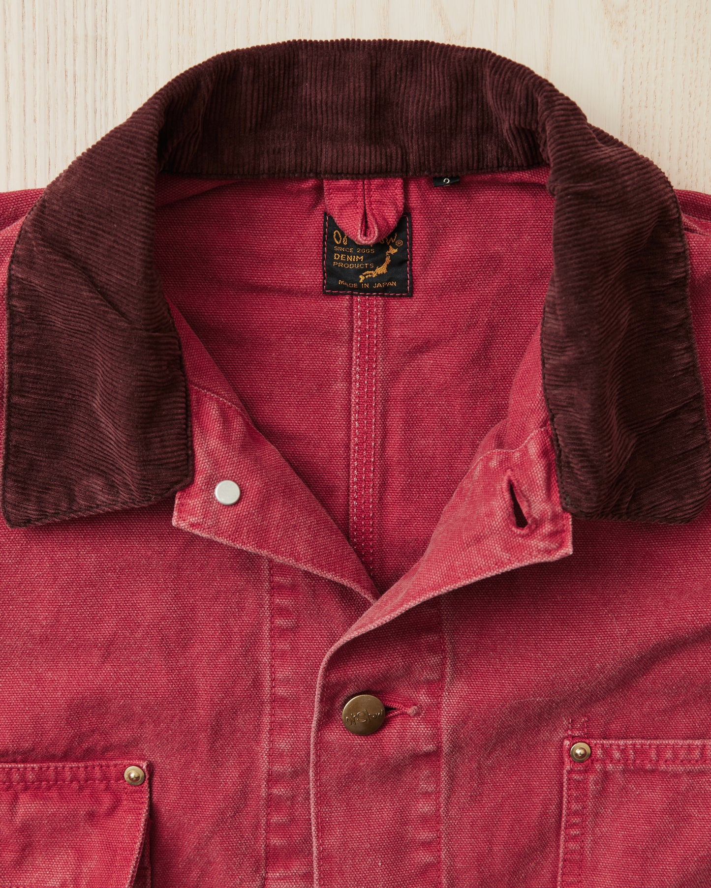 OrSlow 6034 Relaxed Fit Cover All Jacket Red