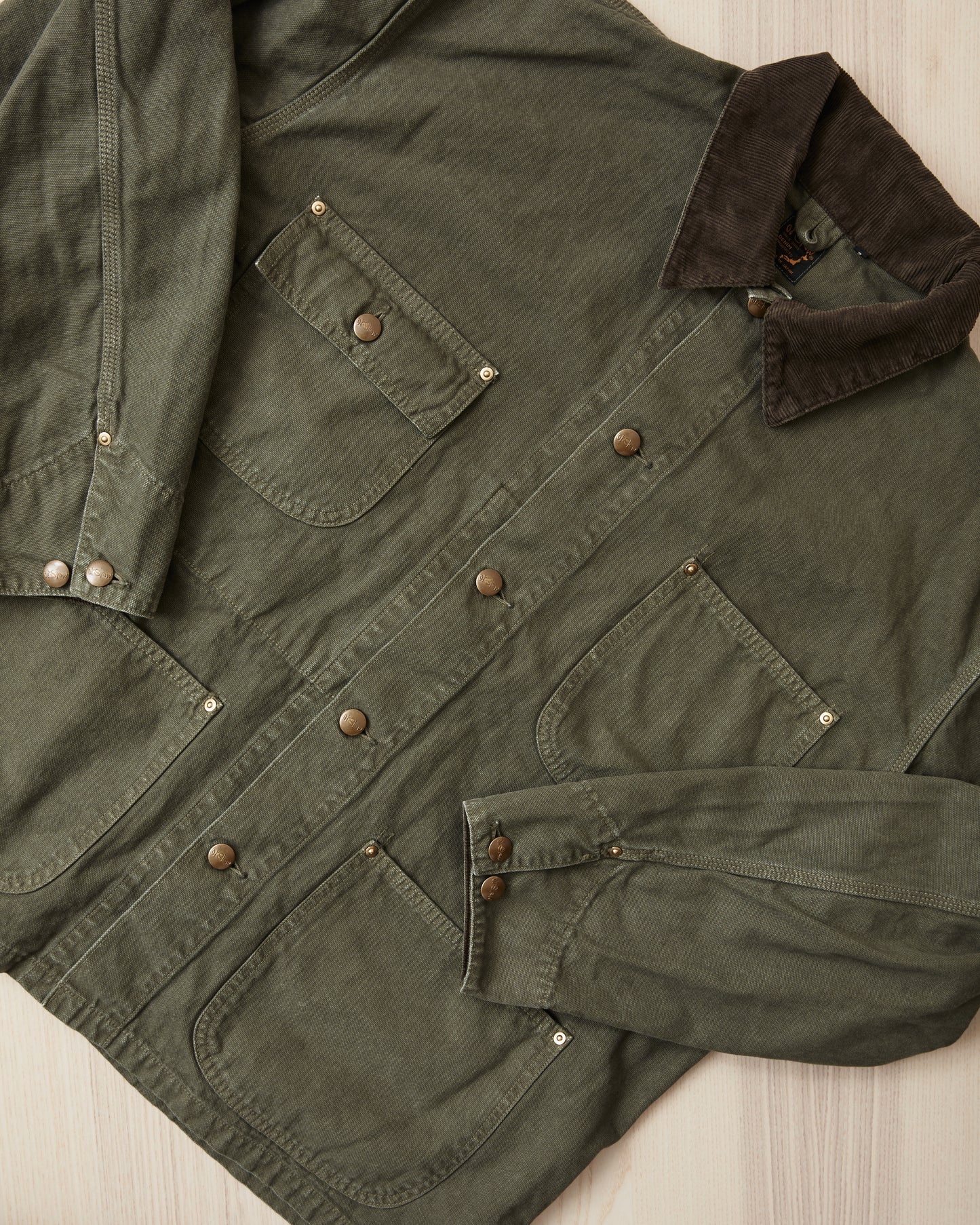 OrSlow 6034 Relaxed Fit Cover All Jacket Army Green