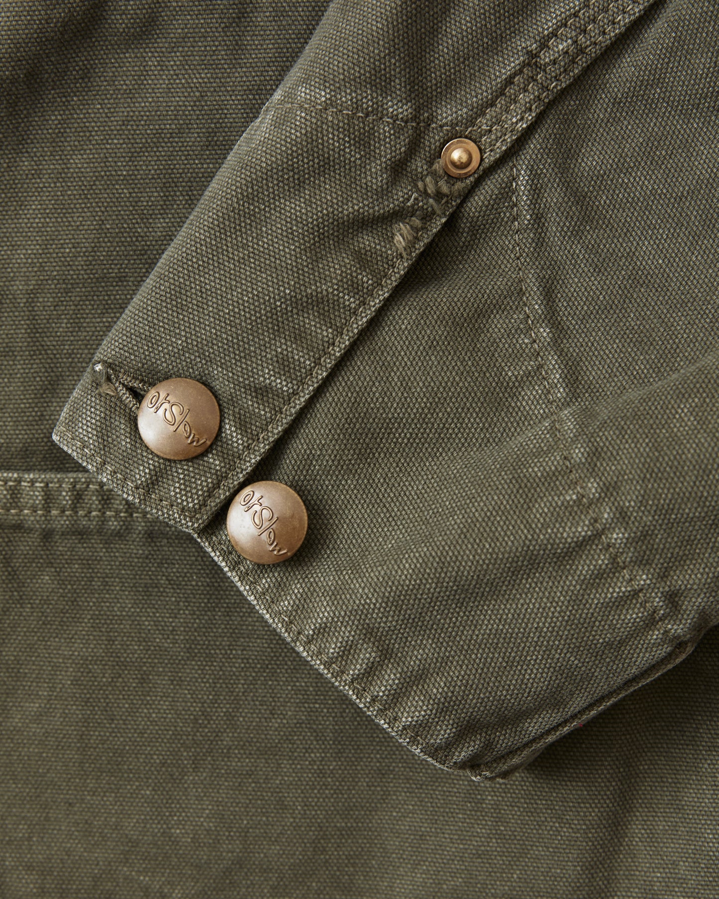 OrSlow 6034 Relaxed Fit Cover All Jacket Army Green