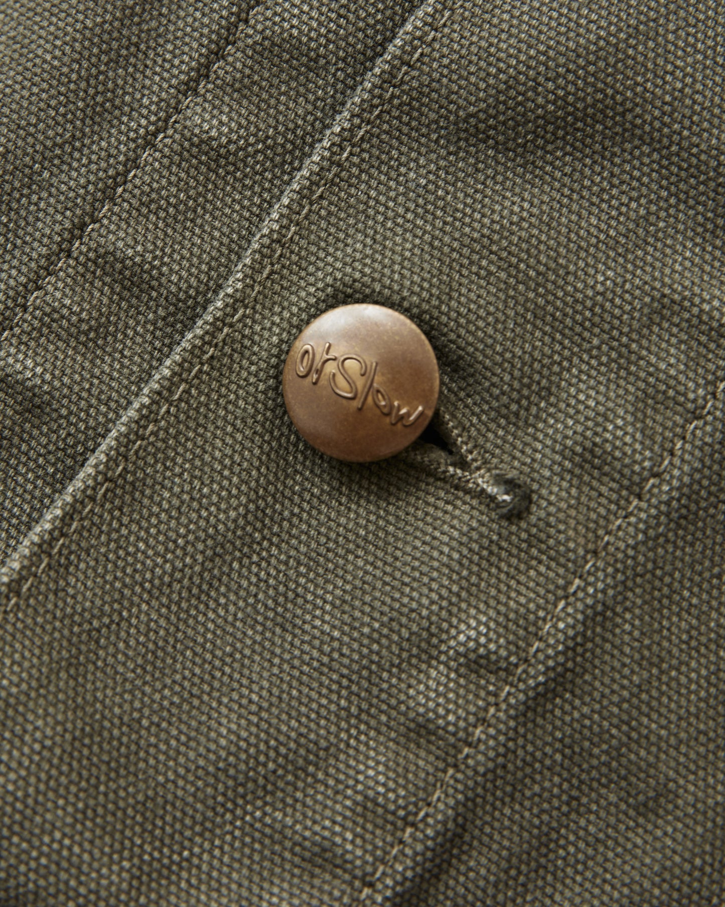 OrSlow 6034 Relaxed Fit Cover All Jacket Army Green