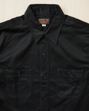 Buzz Rickson's Black HBT Twill Work Shirt BR29390