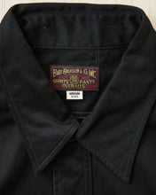 Buzz Rickson's Black HBT Twill Work Shirt BR29390