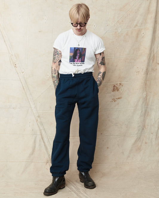 Whitesville Heavy Sweat Pants Navy WV49036