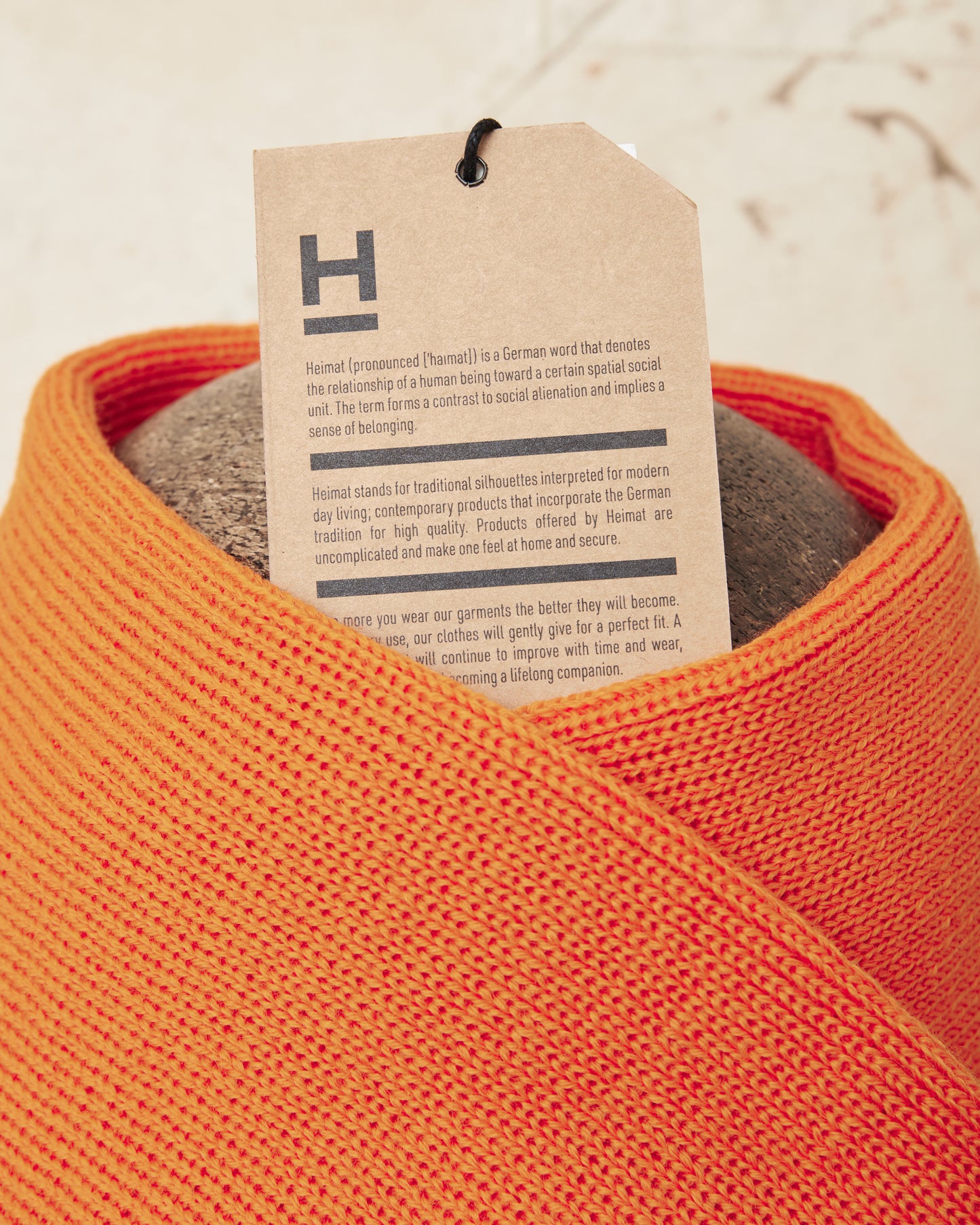 Heimat Wool Schal Rescue Orange