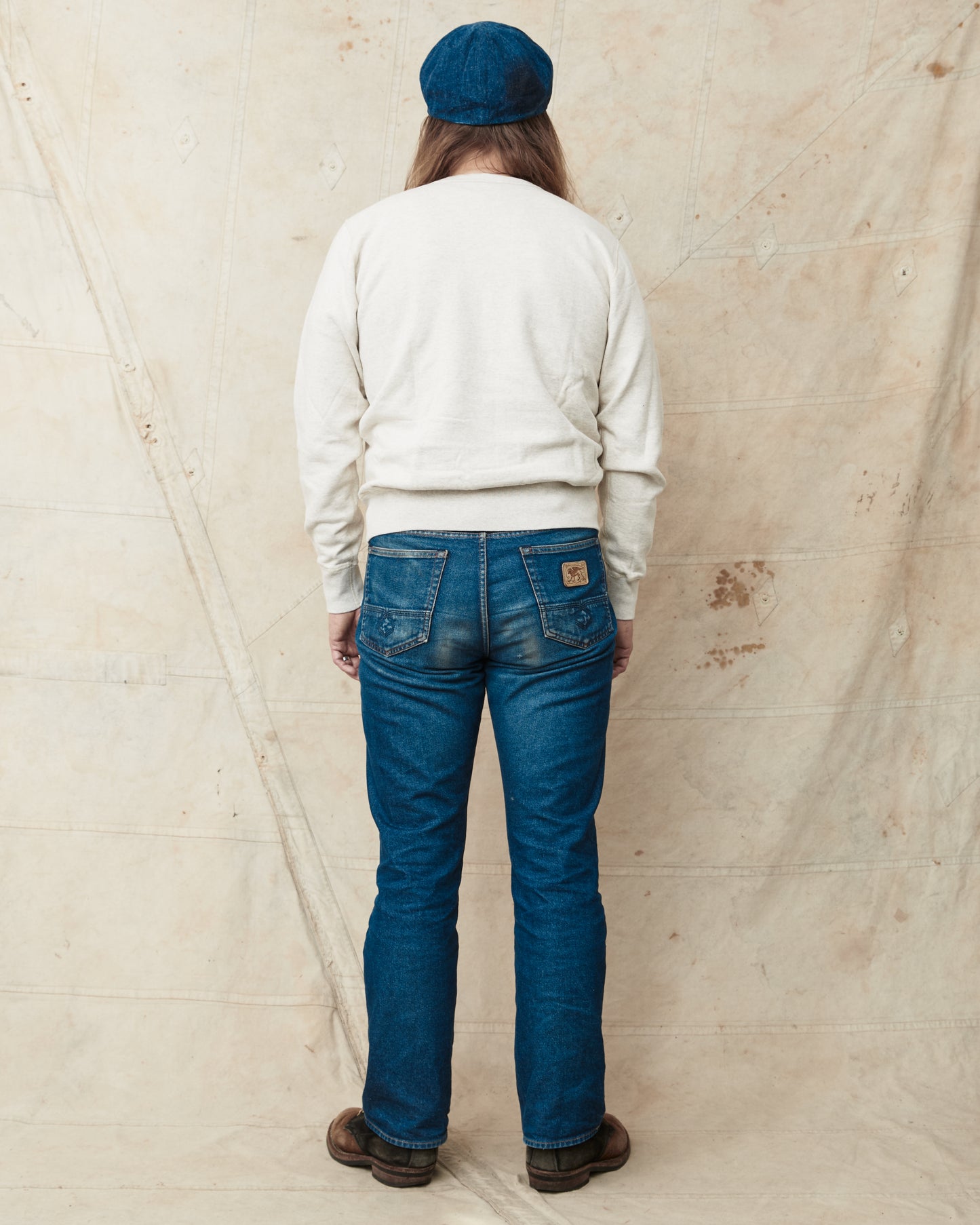 Buzz Rickson's Loopwheel Sweatshirt 4-Needle Oatmeal BR65622