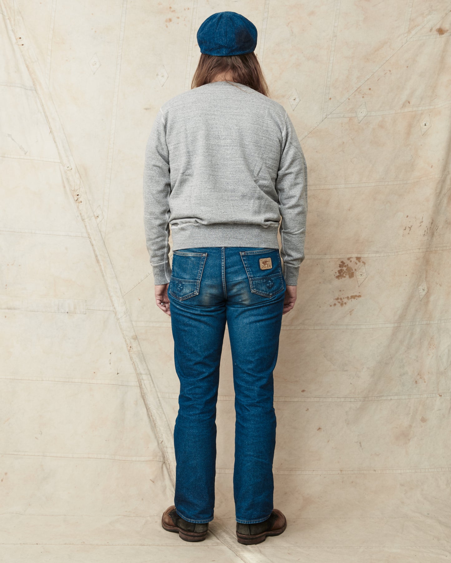 Buzz Rickson's Loopwheel Sweatshirt 4-Needle Grey BR65622
