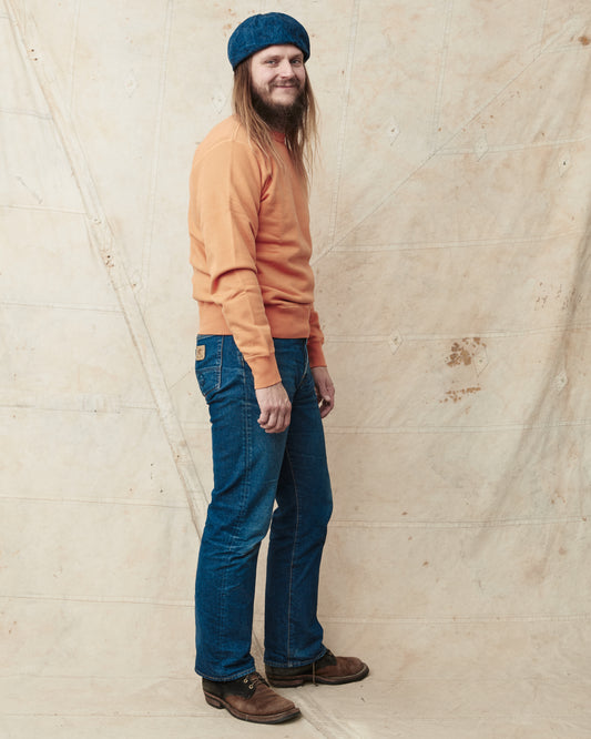 Buzz Rickson's Loopwheel Sweatshirt 4-Needle Orange BR65622