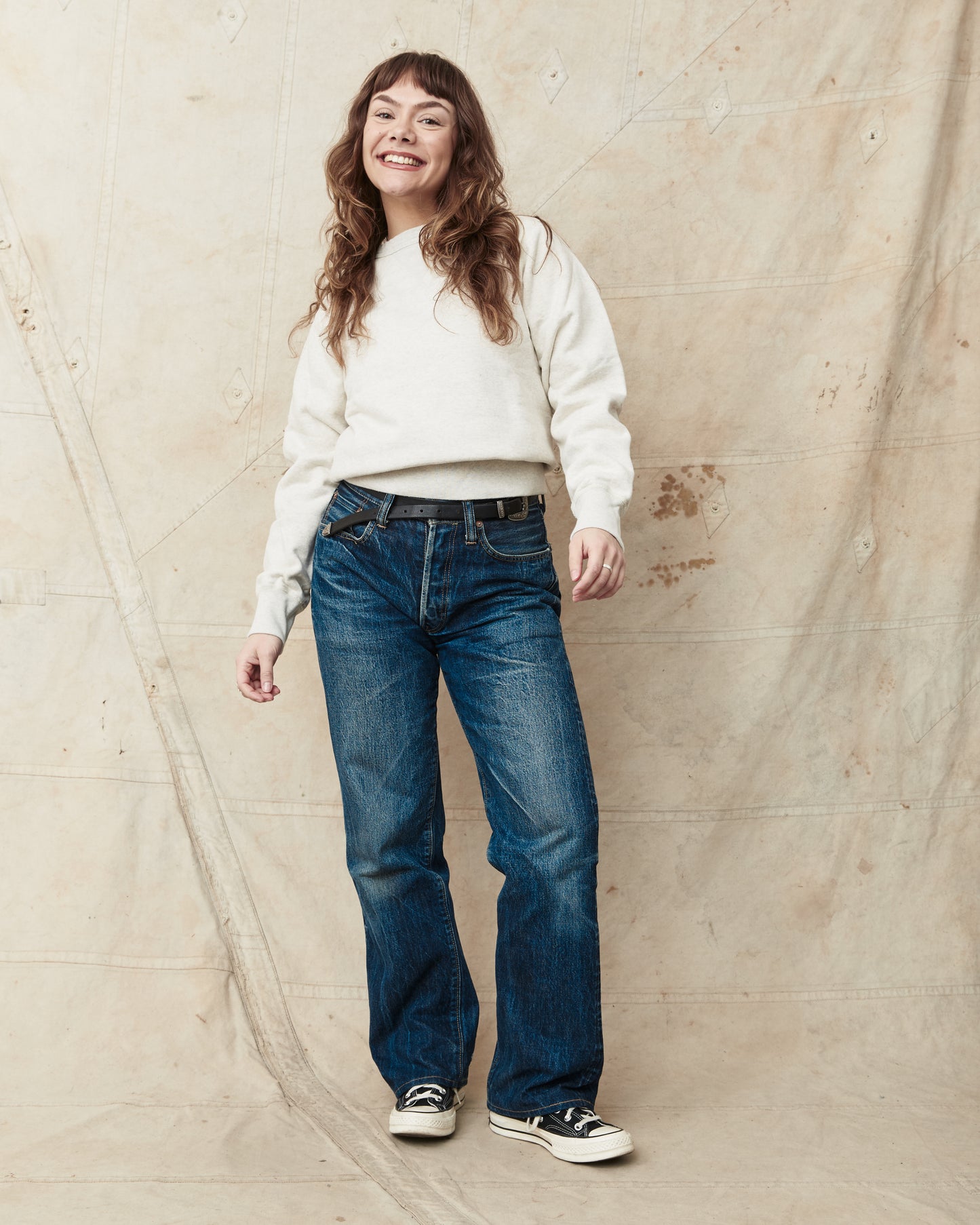 Buzz Rickson's Loopwheel Sweatshirt 4-Needle Oatmeal BR65622