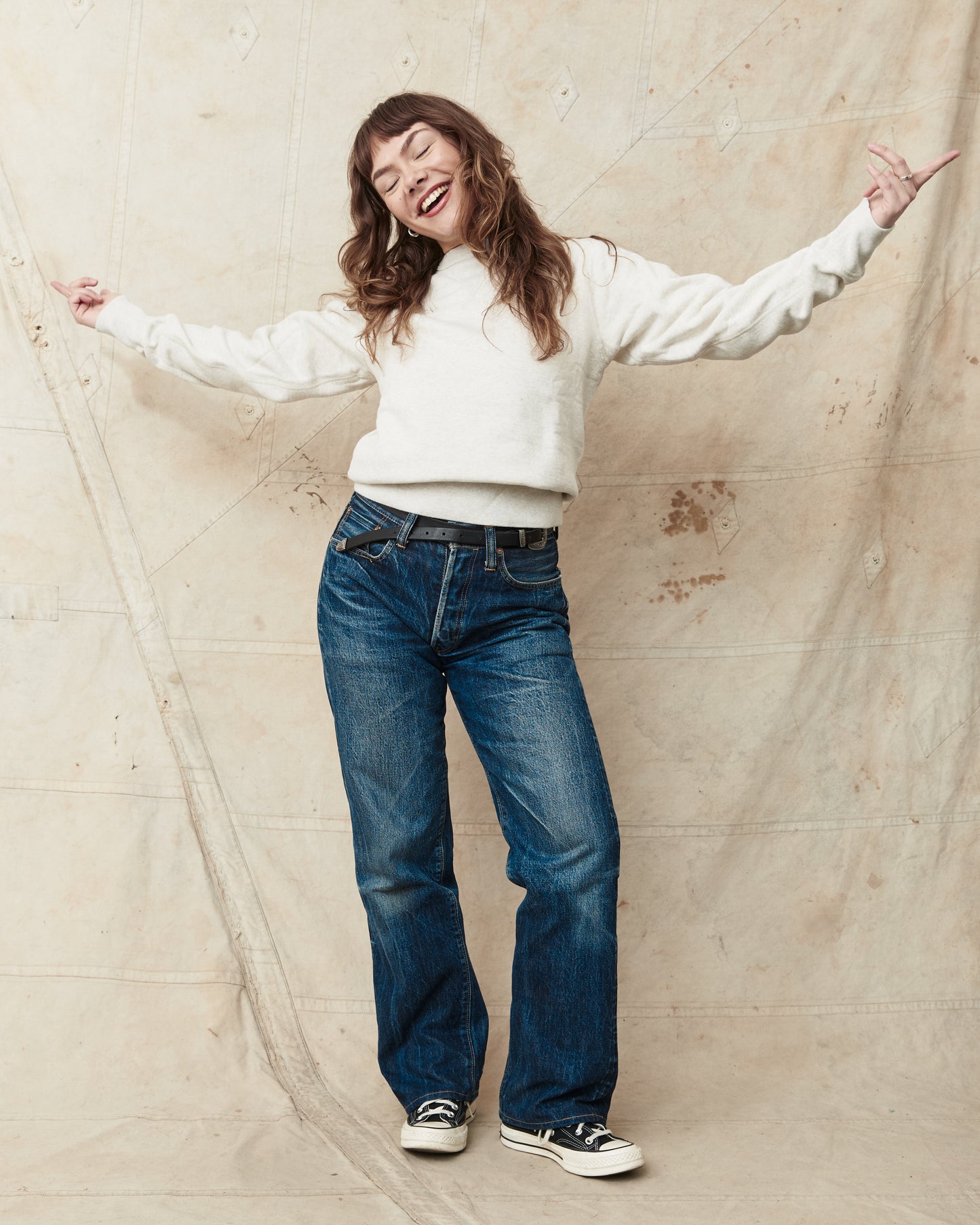 Buzz Rickson's Loopwheel Sweatshirt 4-Needle Oatmeal BR65622