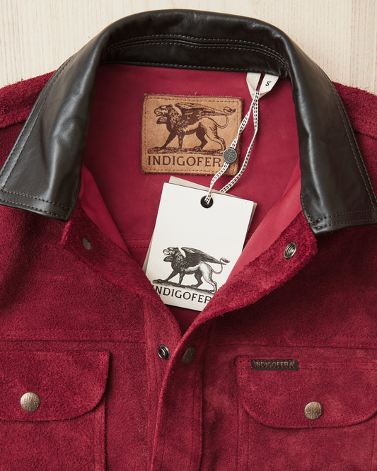 Indigofera Fargo Quarter Leather Jacket Wine