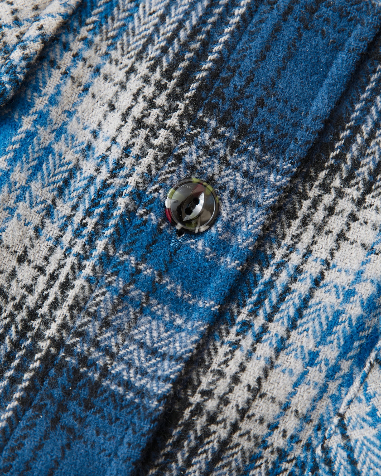 Sugar Cane & Co. SC29584 Fiction Romance Herringbone Twill Check Work Flanell Shirt Navy