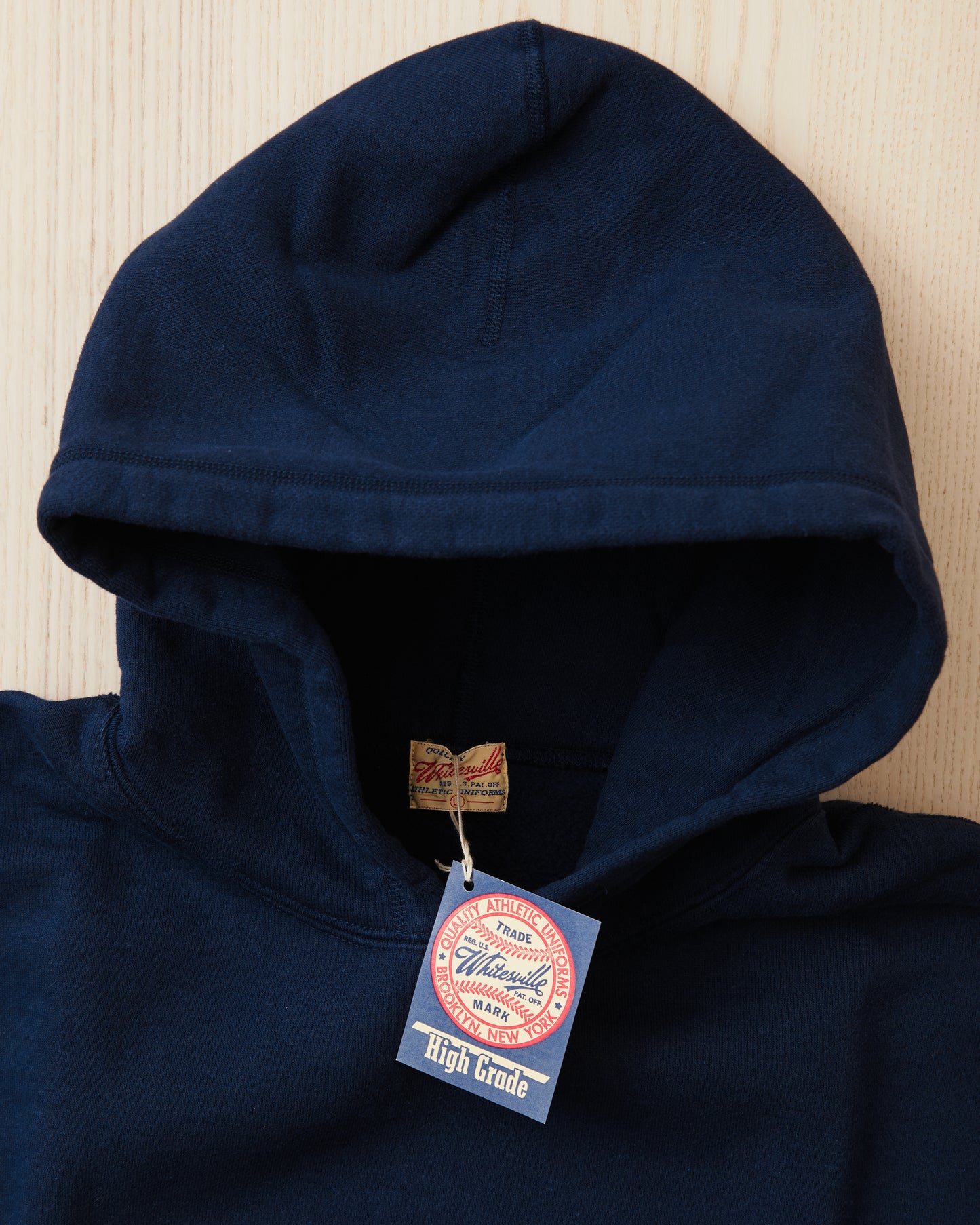 Whitesville Heavyweight Loop-Wheeled Hoodie Navy WV67729