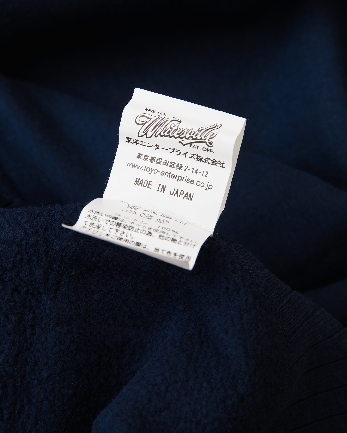 Whitesville Heavyweight Loop-Wheeled Hoodie Navy WV67729