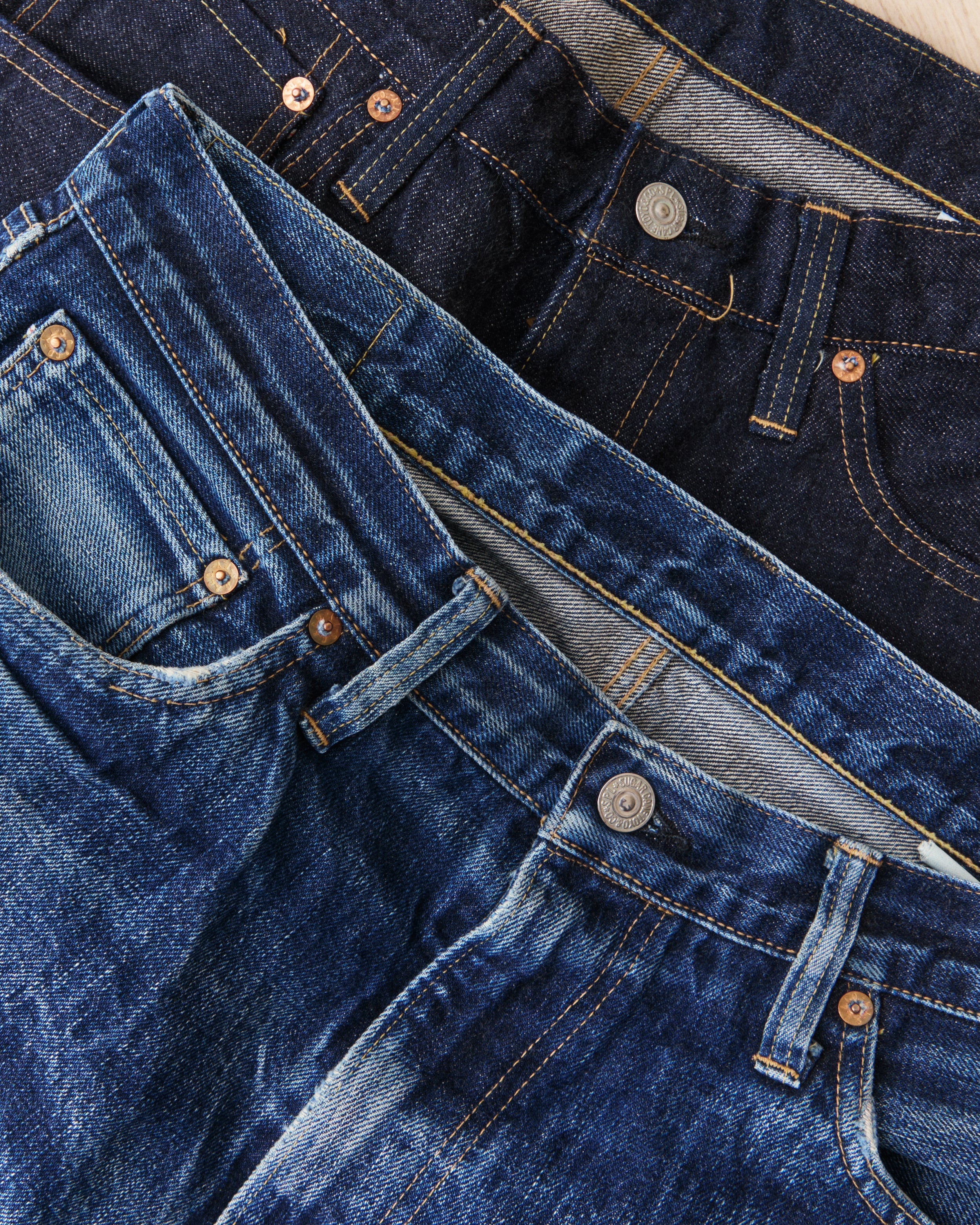 Sugar Cane & Co. 1955Z Model 14 oz One Wash Denim SC42955A