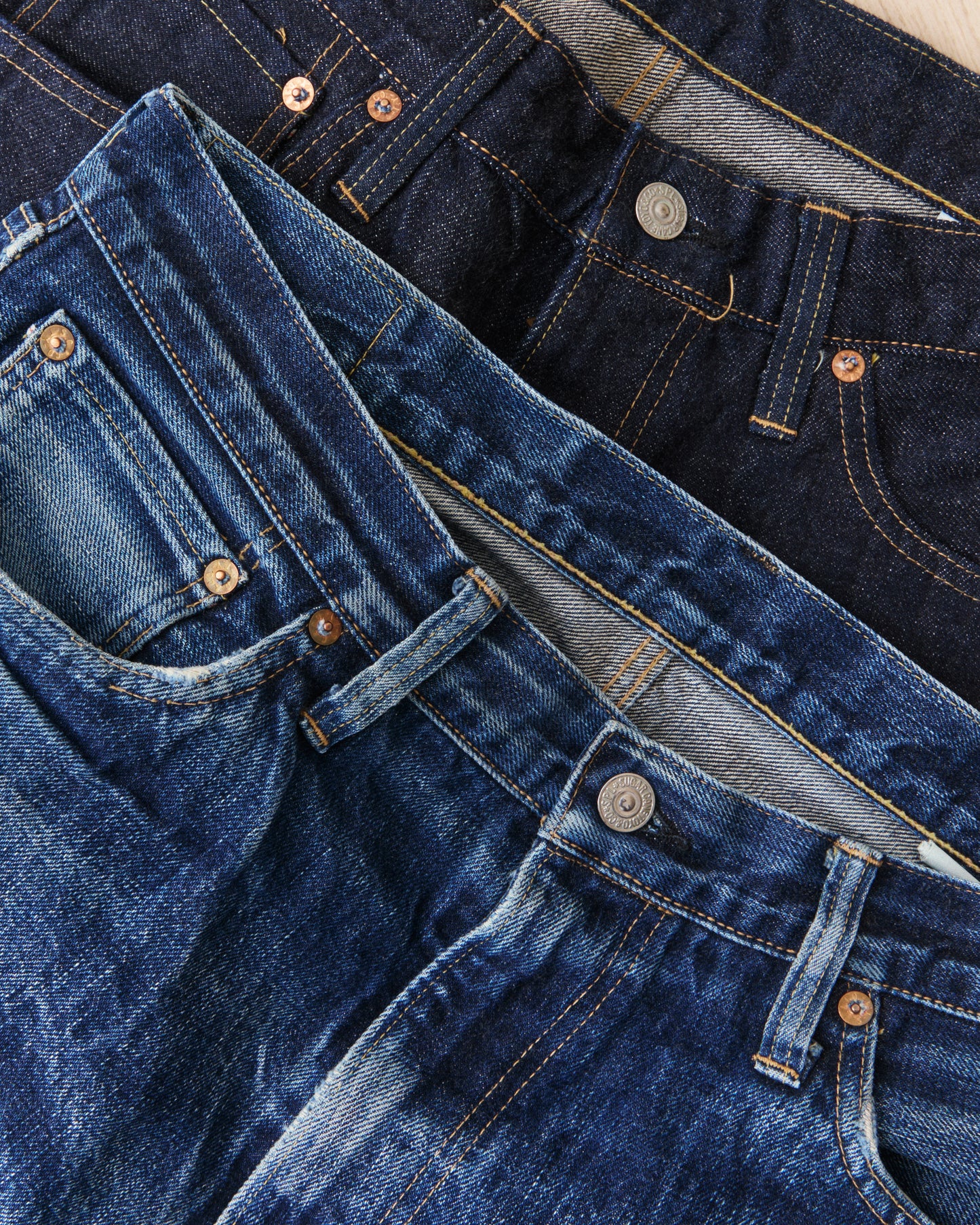 Sugar Cane & Co. 1955Z Model 14 oz One Wash Denim SC42955A