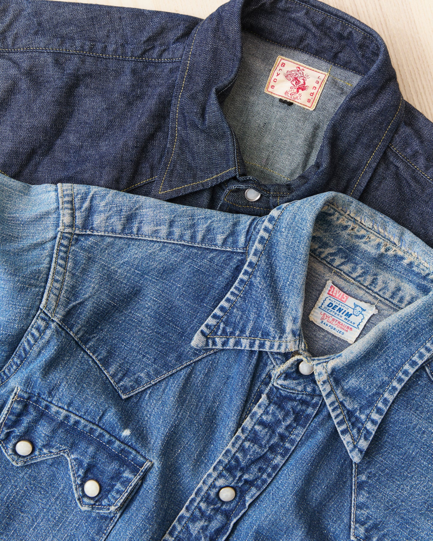 Bryceland's The Cowboy Label Sawtooth Westerner Shirt Denim