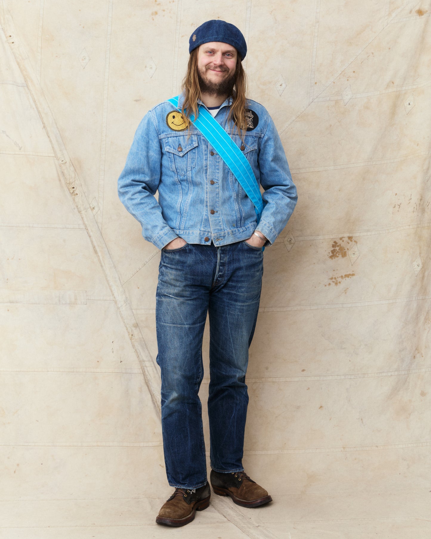 TCB Jeans News Paper Bag N-Times Blue