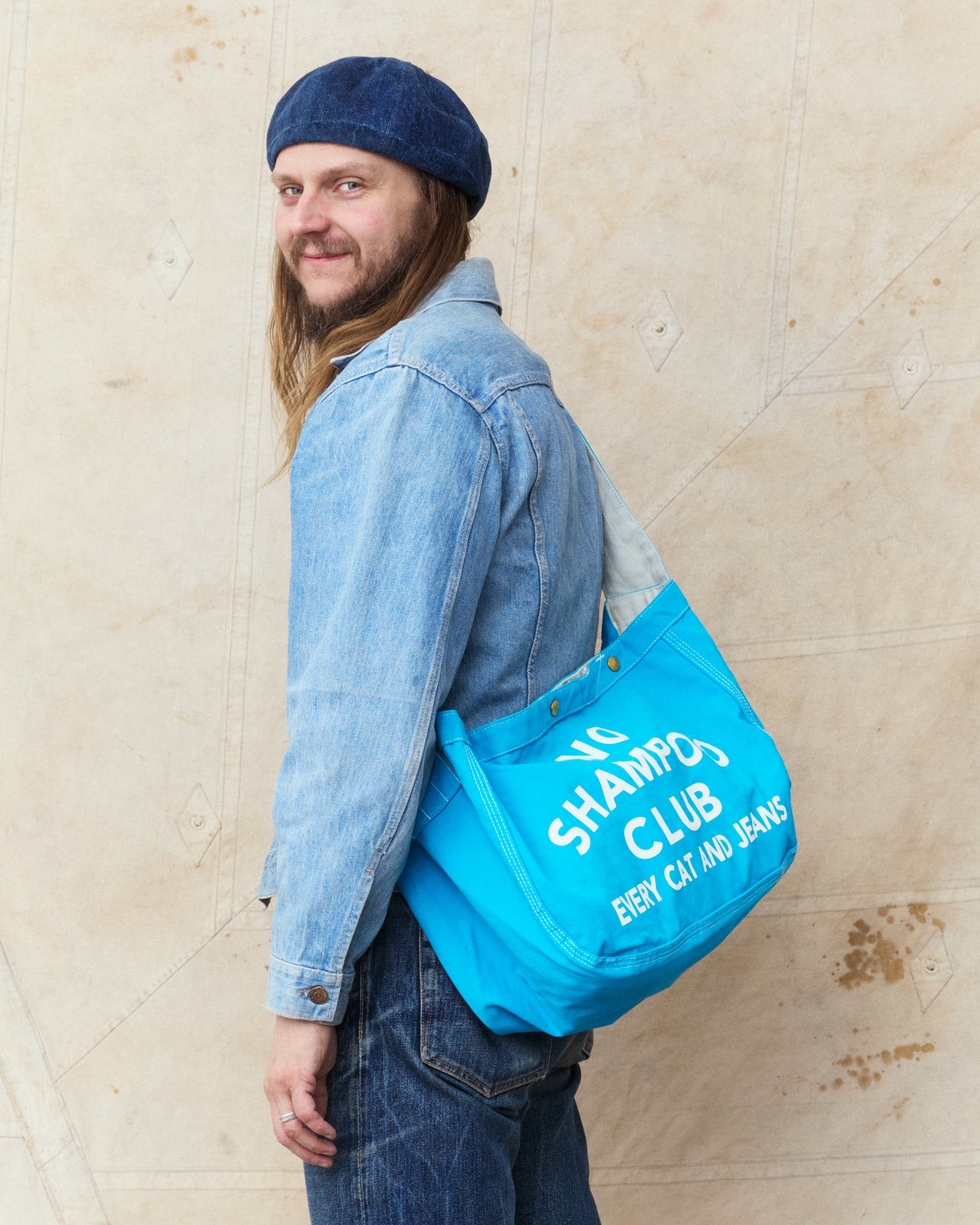 TCB Jeans News Paper Bag N-Times Blue