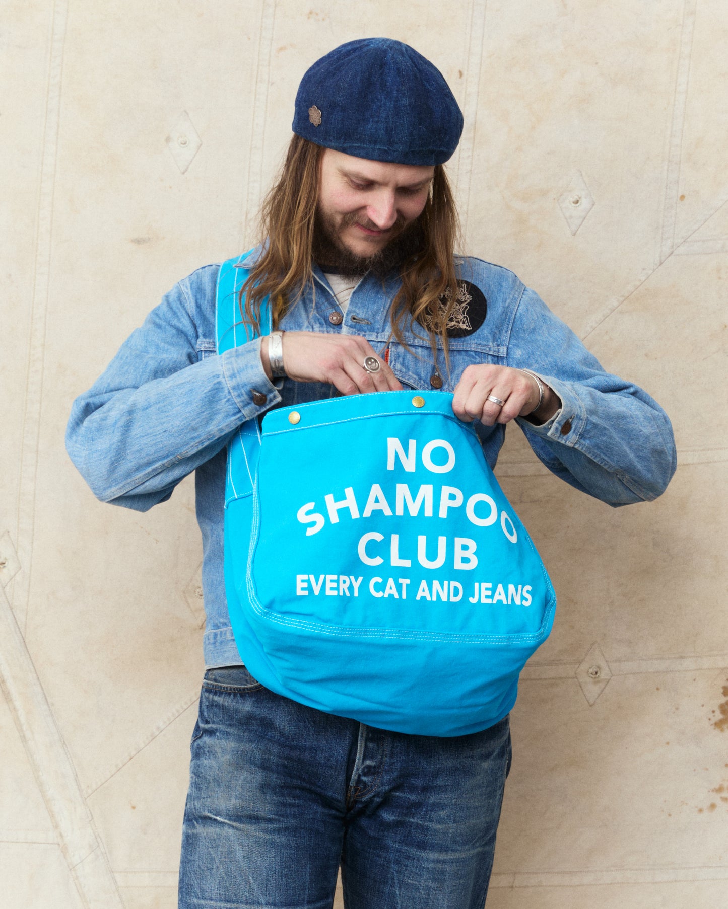 TCB Jeans News Paper Bag N-Times Blue