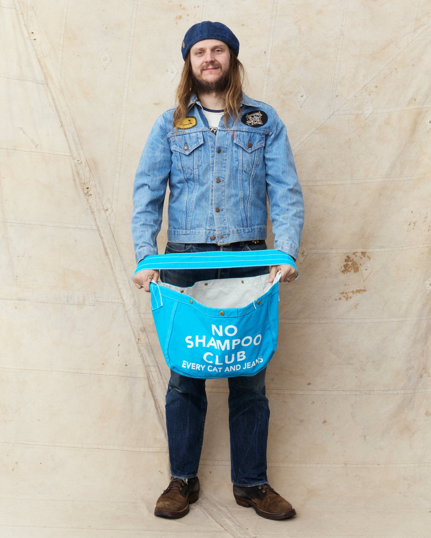 TCB Jeans News Paper Bag N-Times Blue