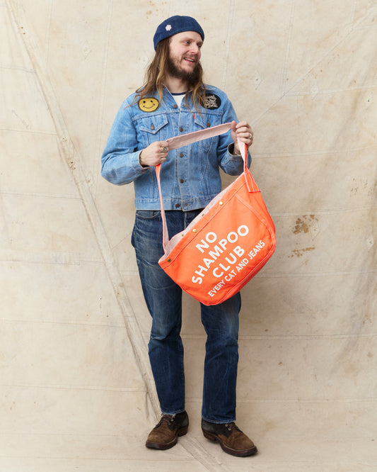 TCB Jeans News Paper Bag Solid Orange