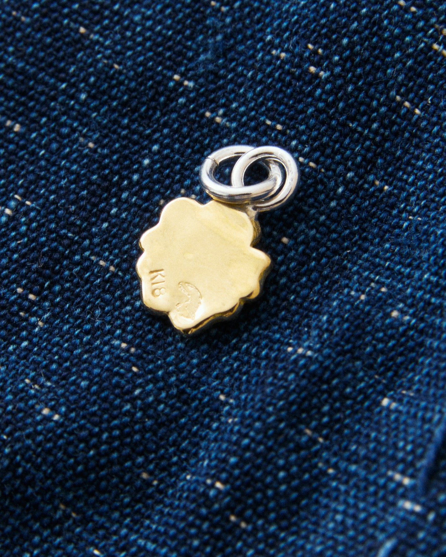 Larry Smith 18K Gold Karakusa Rose Pendant Small NL-0183-18KYG