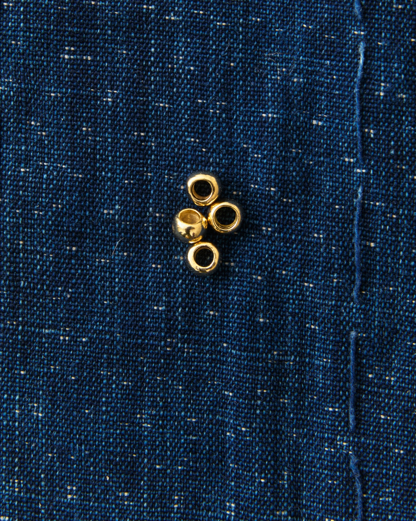 Larry Smith 18K Gold Plain Bead OT-B0163-18KYG, handmade Japanese bead for custom necklace or bracelet
