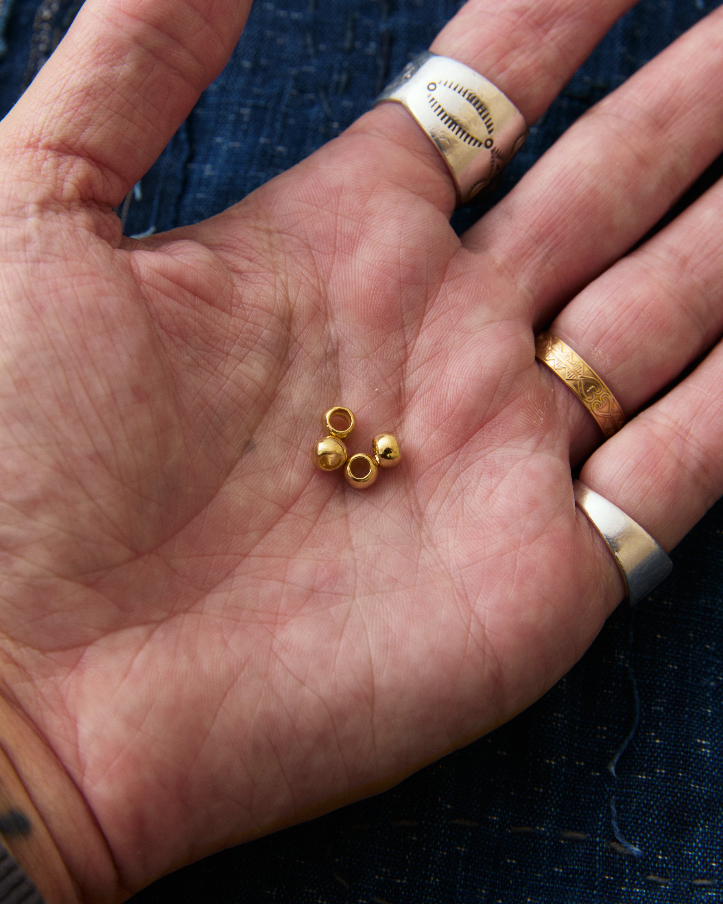 Larry Smith 18K Gold Plain Bead OT-B0163-18KYG – Second Sunrise