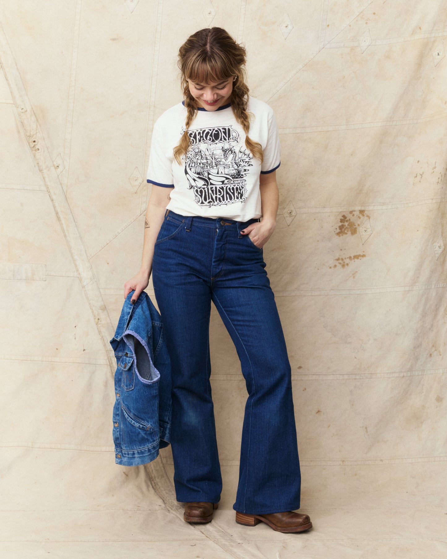 Second Sunrise x Fedja Budimir Screen Printed Ringer T-shirt