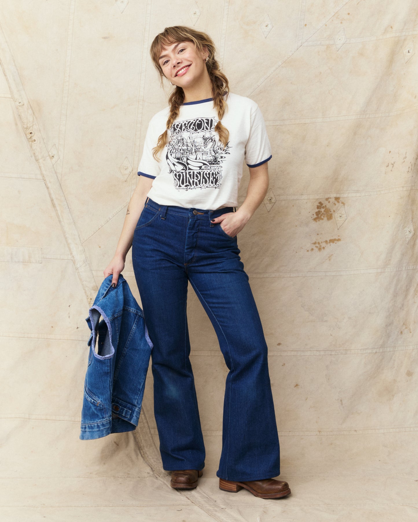 Second Sunrise x Fedja Budimir Screen Printed Ringer T-shirt