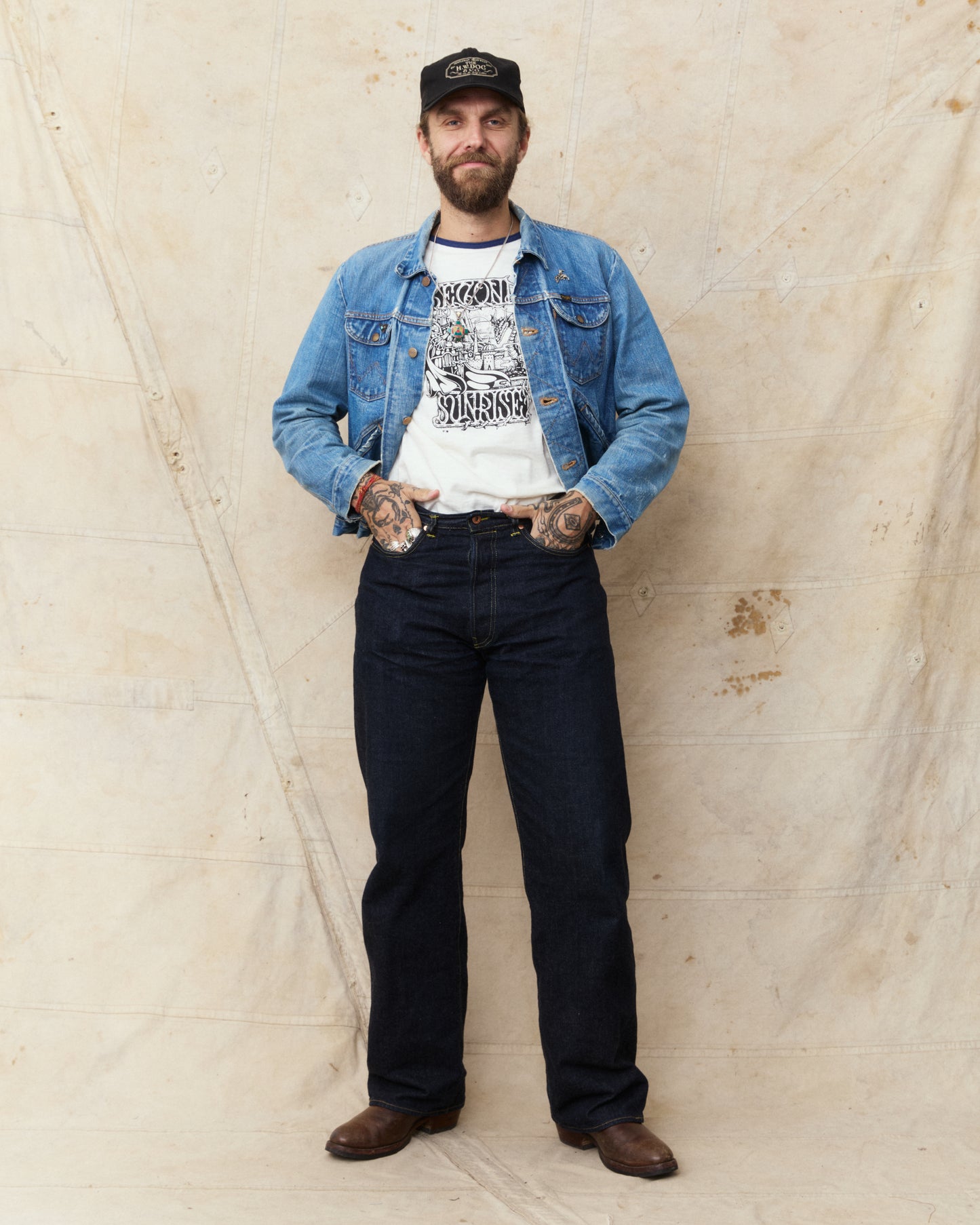 Second Sunrise x Fedja Budimir Screen Printed Ringer T-shirt