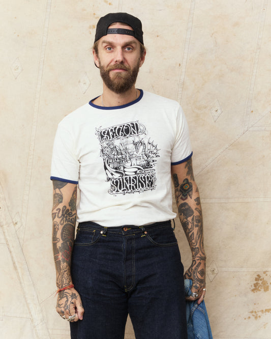 Second Sunrise x Fedja Budimir Screen Printed Ringer T-shirt