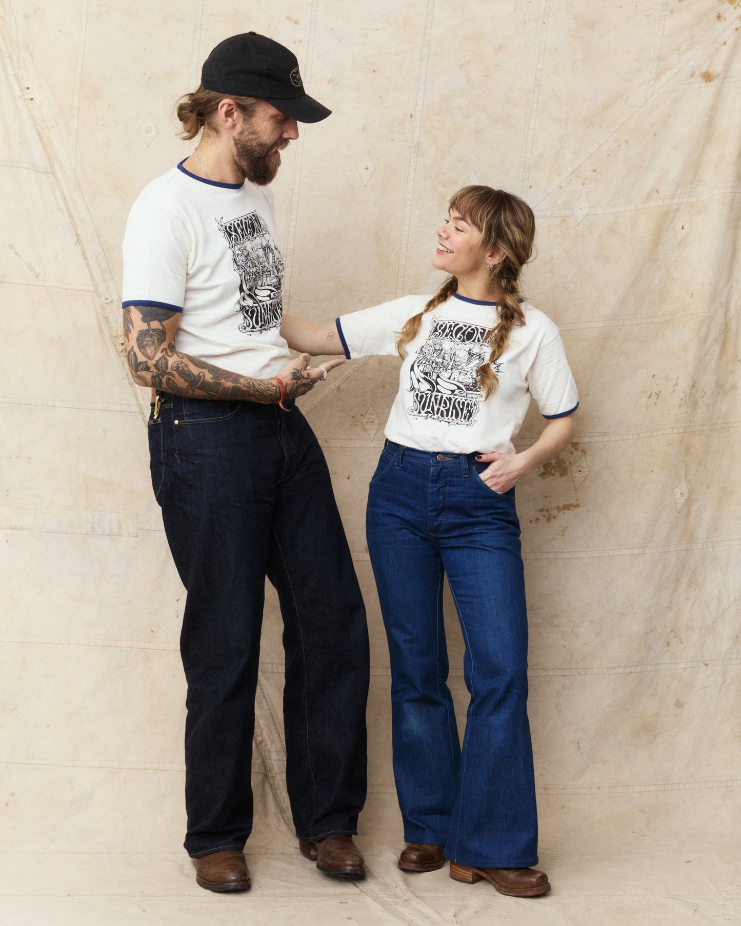 Second Sunrise x Fedja Budimir Screen Printed Ringer T-shirt